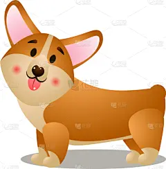 威尔士柯基犬,侧面视角,可爱的,彭布罗克郡,纯种犬,观看,微笑,震惊,坐,站