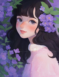 印象主义的喵采集到人物各风格插画