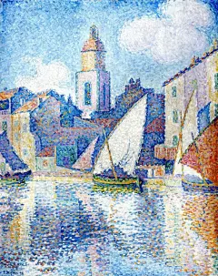 保罗·西涅克(Paul Signac, 1863-1935)， 法国新印象派(Neo-impressionism)点彩派(Pointillism)创始人之一，他主要画风景，且经常使用点彩派技法作画 。
      1863年11月11日生于巴黎，1935年8月15日卒于同地。早年学建筑，后转而学绘画。1884年与G.修拉交往后，开始接受新印象主义理论，并成为这一运 ​​​​...展开全文c