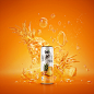 bubbles Liquid drink soda CGI can Fruit sparkling sugar drink 