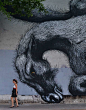 New Environmental Street Art by ROA street art 