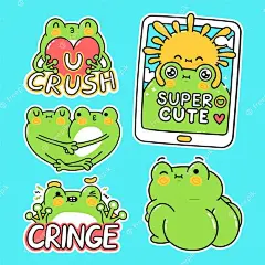 cute-funny-green-frog-stickers-set-collection-vector-hand-drawn-cartoon-kawaii-character-illustration-stickers-design-set-funny-cartoon-toad-frog-mascot-character-social-media-bundle-concept_92289-2781