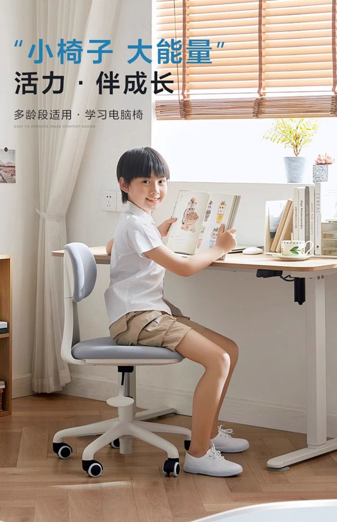 林氏家居升降电脑椅小型办公椅子靠背椅小学...