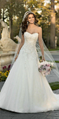 sweetheart neckline simple design wedding dress: 