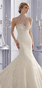 Statement neckline ~ Mori Lee by Madeline Gardner Fall 2014 | bellethemagazine.com