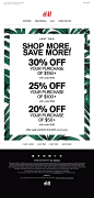 H&M - Ends today! 30% off entire purchase online!