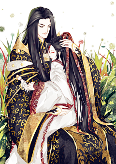靳之采集到古风男女（双人）封面素材