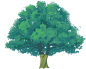 写实大树植树节插画-大树