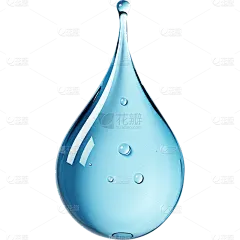 蓝色水滴元素