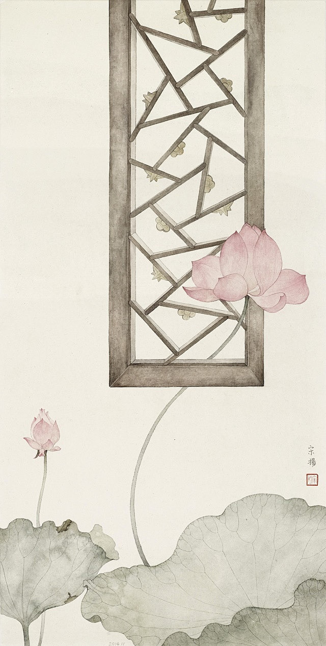 古典清雅宋扬国画植物家具工笔画