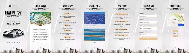 H5翻页新能源企业宣传新型能源电动汽车宣...