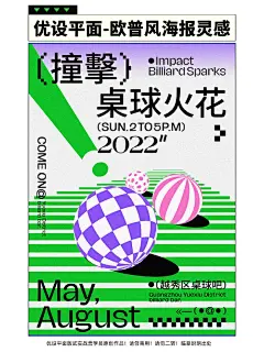 海报设计｜自带高级感的欧普风海报 : 欧普艺术是西方二十世纪兴起的艺术思潮，源于20 世纪60年代的欧美，又被称为「视幻艺术」 或「光 效应艺术」。 欧普艺术作品的内容通常是线条、形状、色彩的周 期组合或特殊排列。利用垂直线、水平线、曲线