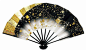 代购：日本製进口 浅草寺 舞扇子 装饰收藏 金箔高档纸扇摆件-淘宝网