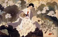 著名国画家、连环画家——画坛伉俪赵国经和王美芳的工笔仕女画