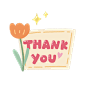 教师节快乐感谢感恩谢谢英文贺卡卡片花朵可爱手写字动态