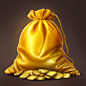 longtu2_Game_icon_a_sack_satin_fabric_yellow_and_silver_combina_ddc76b6c-7237-431c-9f0a-dc5600374fc5