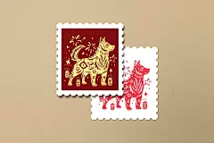 十二生肖剪纸风插画-古田路9号-品牌创意/版权保护平台