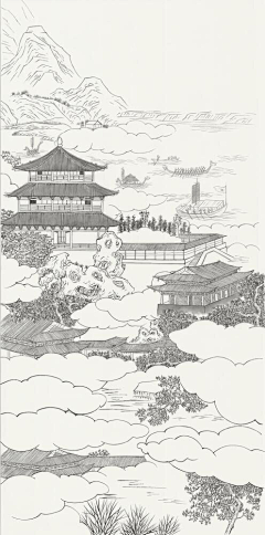 一二一三八采集到古画-工笔画-国画-中式-印章-古风素材-元素