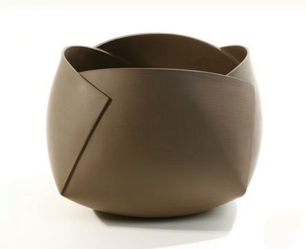 folded ceramic bowl