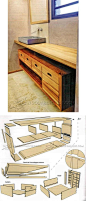 Bathroom Vanity Plans - Furniture Plans and Projects | WoodArchivist.com