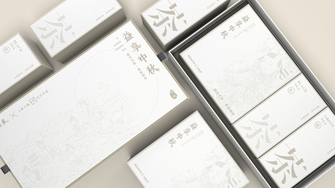 德懋恭&日兴月益中秋联名款包装设计-古田...