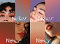 beauty Cosmetic brand identity branding  color identity Color-pool Cosmetic Brand NEKER Packaging