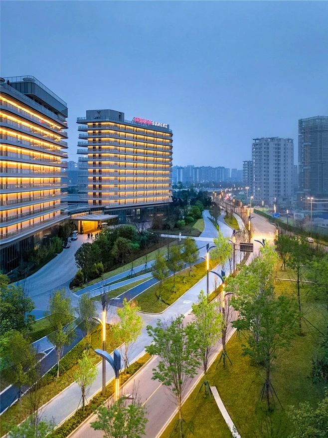【线性景观】成都未来之城公园街道-花瓣网