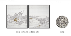高级灰艺术品采集到丝绢底肌理画