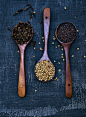 three spoons of spices