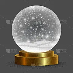 雪花球,分离着色,华丽的,球体,塑胶,雪,阴影,纪念品,写实