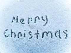 白雪上的祝词圣诞快乐。