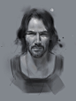 Keanu, Daniel Bolling Walsh : Procreate piece of Keanu