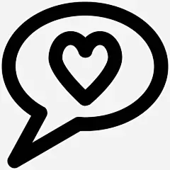 爱聊天爱和浪漫大胆的线图标图标_88ICON https://88icon.com 爱聊天 爱和浪漫大胆的线图标