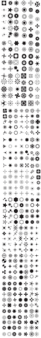六芒星芒星星花朵瓣几何曼陀罗插画图标logo元素设计AI模板素材-淘宝网