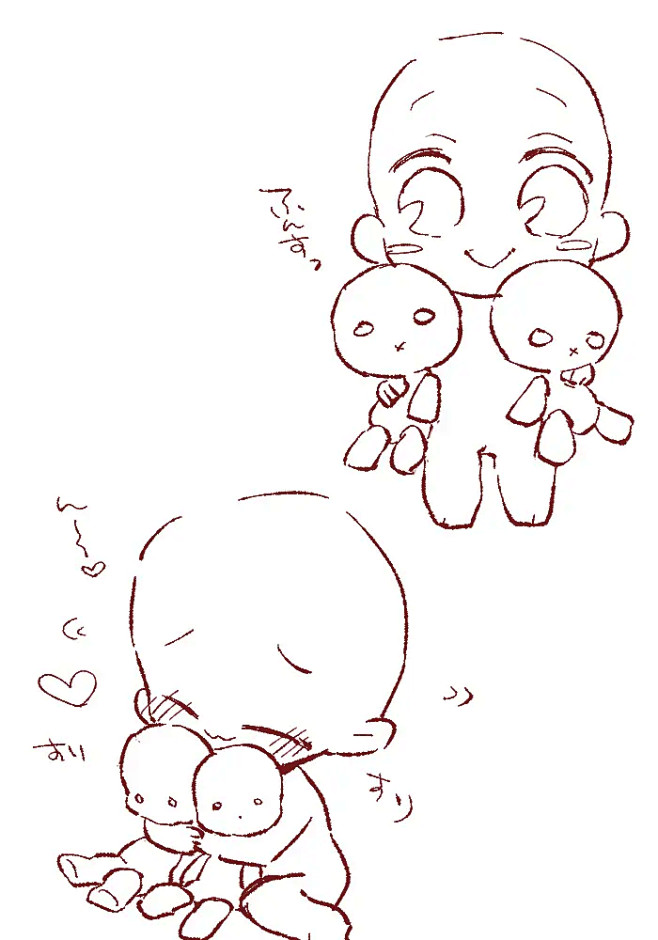 Q版人模#参考#绘画#Q版 版权归作者所有，侵删