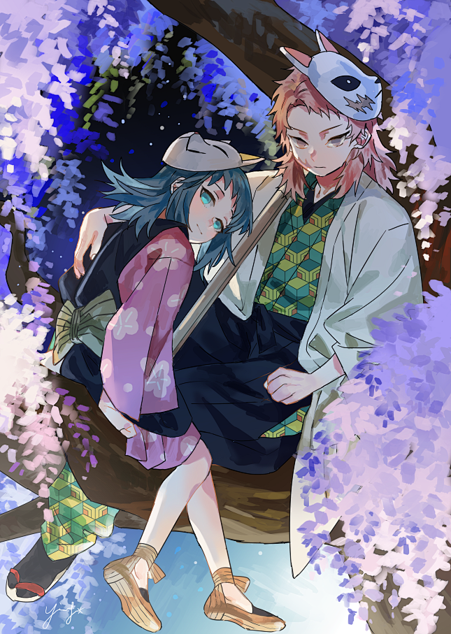 鬼灭之刃 真菰 锖兔 P站:蛍