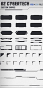 62 Cybertech Custom Shapes - Miscellaneous Shapes