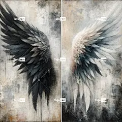 翅膀 天使 魔鬼 二元性 罪 对立面 光与暗 有翼的 生锈的