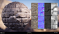 Assassin's Creed Odyssey - Fortifications Texturing., Pierre FLEAU : Main cities walls were created using fortifications, this one is the generic one.<br/>Textures were created in substance designer for the sculpt and painter for the final layering.