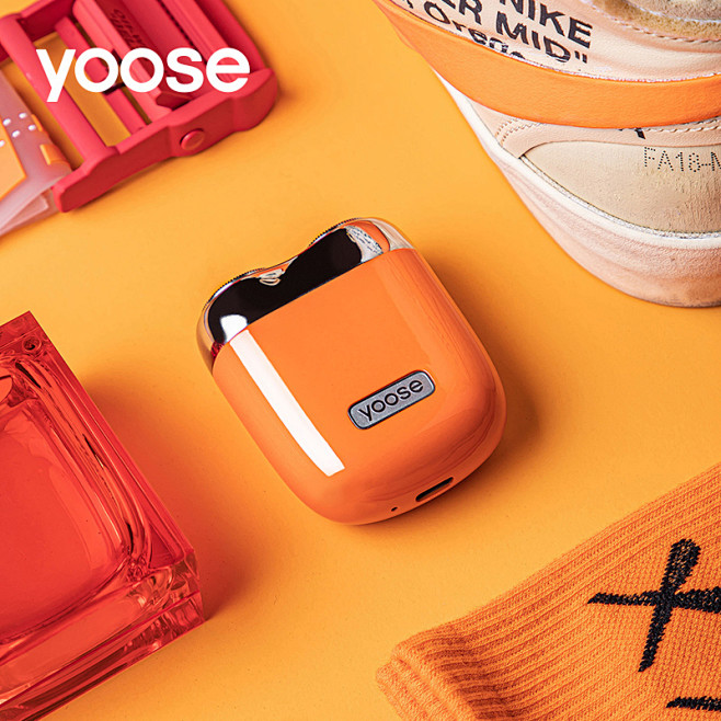 yoose/有色潮流剃须刀电动男充电式小...