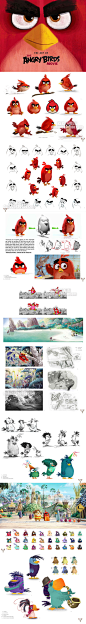 763 动画电影愤怒的小鸟 官方设定 卡通CG游戏资料图集 美术素材-淘宝网