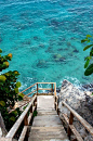 take me away : stairs to the ocean | Curacao, Caribbean