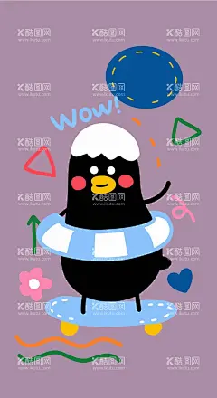 黑色鸭子  - 源文件下载【酷图网】卡通手机壁纸,贴纸,印花,图案,AI,矢量图,设计图,产品包装图案,女孩,萌趣,卡通人,黑色鸭子