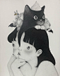 Sung Ok Park 擅长画猫和女孩的她朴星沃_高清图集_新浪网