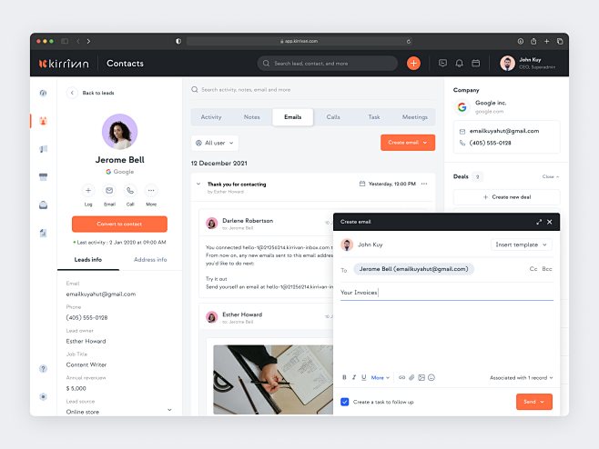 Kirrivan CRM - Lead ...