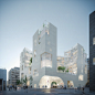 University + Multi-residential : Competition image for a mixed building, university + Multi-residential, in Paris, FRANCEArchitect: Steven Holl Architects + h2o architectes 