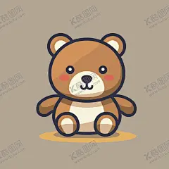 可爱小熊矢量卡通画儿童插画 【酷图网】可爱,小熊,比尼熊,棕熊,灰熊,北极熊,插画,儿童插画,矢量,儿童画,北欧风,简笔画,卡通
