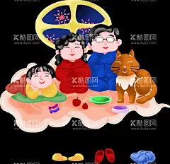 新年卡通画  - 源文件下载【酷图网】新年喜庆素材,古风素材,春节素材,恭贺新禧,节日素材,手绘卡通,人物手绘,人物插画,新年素材,手绘,新年元素,传统习俗,民俗,乡村民俗,传统民俗,贴福字,贴对联,新年送福,团圆饭贴春联,放鞭炮,穿新衣,卡通人物,恭喜发财,过新年,传统节气,小年,年夜饭,新年卡通人物,