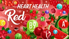 健康保健,维生素,水果,红色,彩色图片,动物心脏,蔬菜,食品,西瓜,瘦身