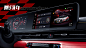 3D animation  automotive   hmi interior design  motion graphics  showreel supercar ui design UI/UX
